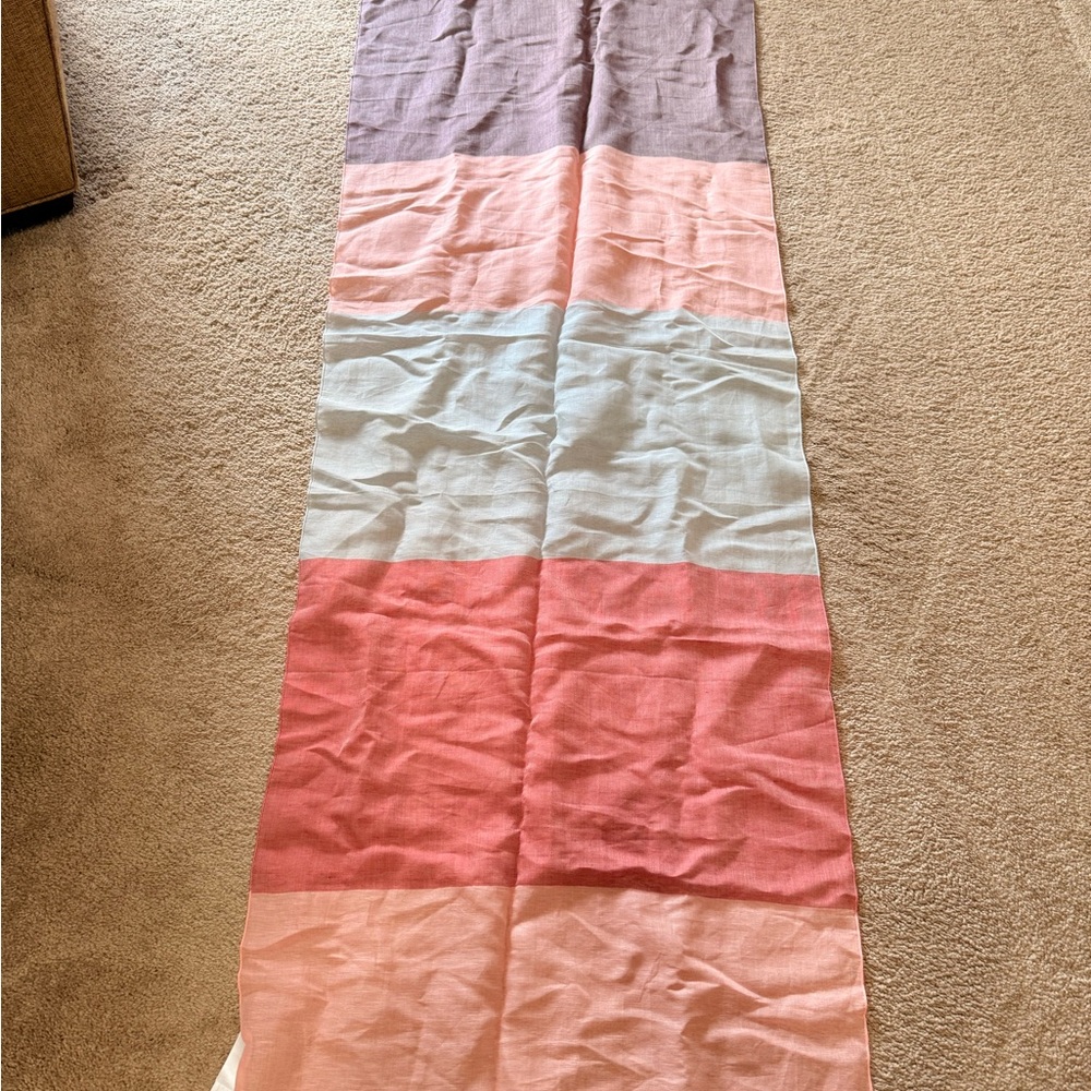 Color Block Scarf in Pink and Purple